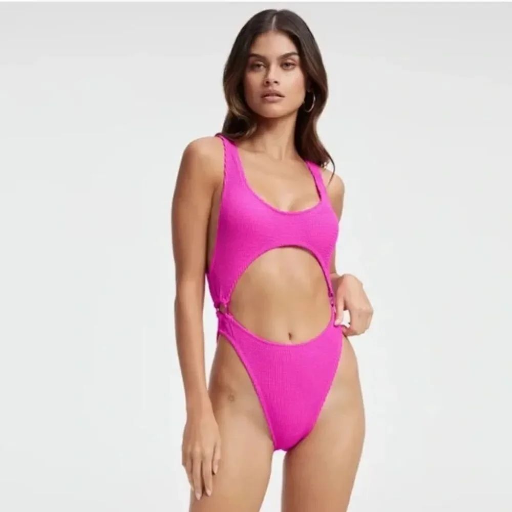 Good American Always Fits Monokini, Hawaiian Pink